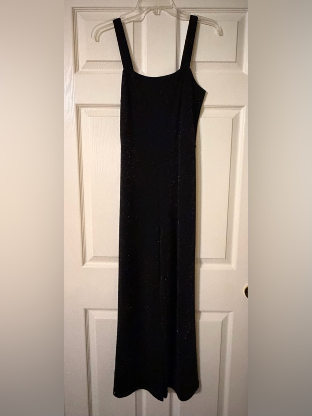 Elegant Black Sparkle Column Evening overall
